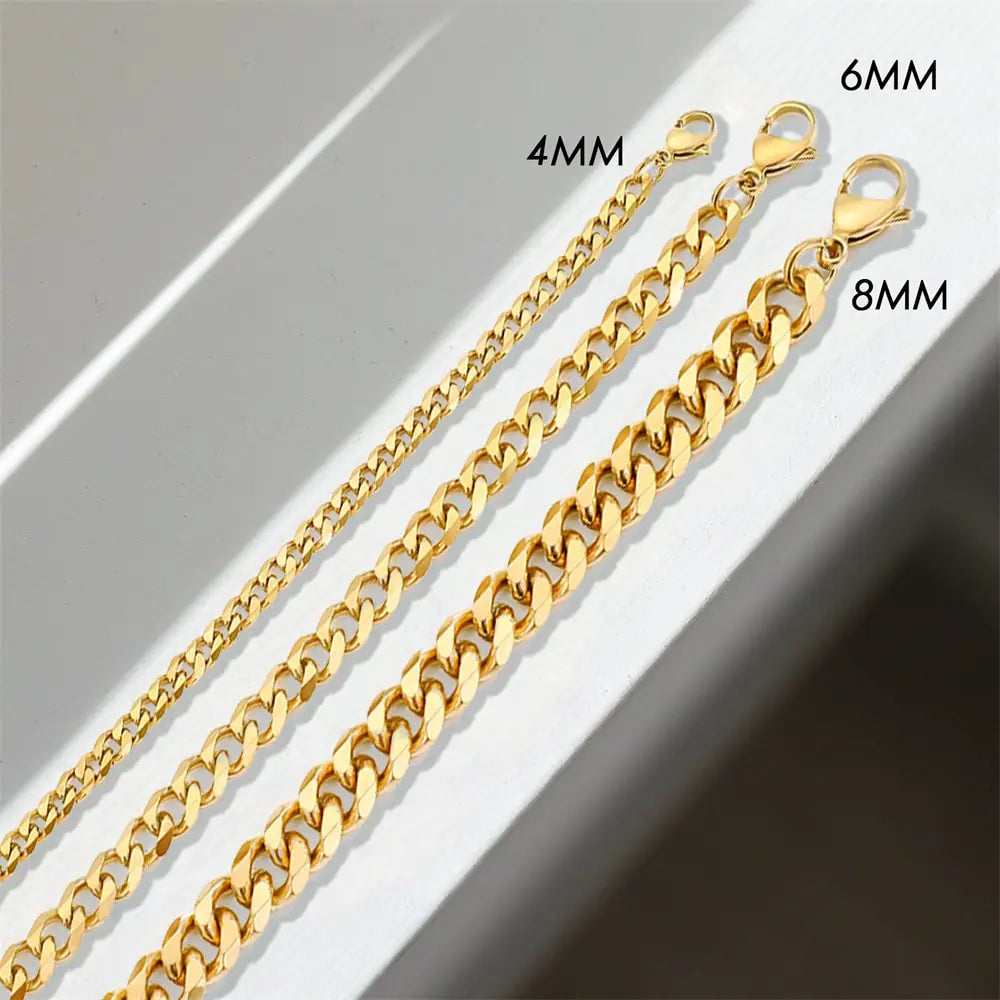 Curb Chain Stainless Steel Bracelet