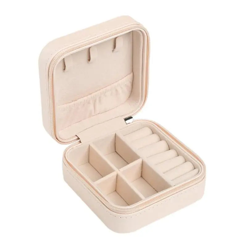 Jewelry Box Portable Zipper Storage