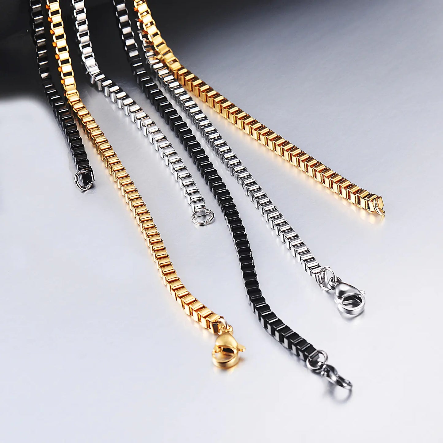 Stainless Steel Box Chain Necklace