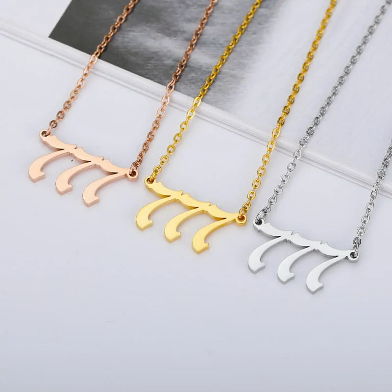 Stainless Steel Chain Chocker Pendant Necklace