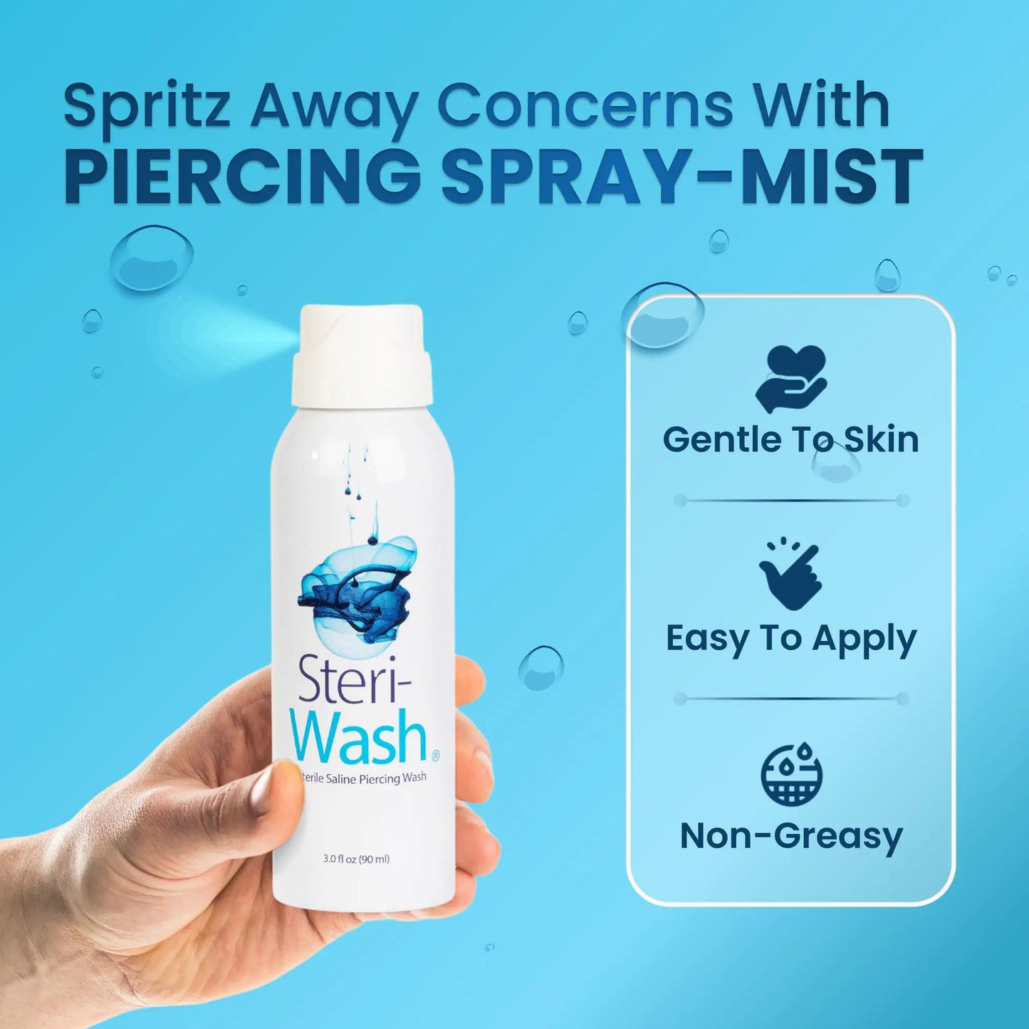 Steri-Wash® Aftercare Piercing Spray 3 oz