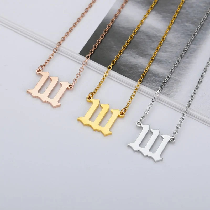 Stainless Steel Chain Chocker Pendant Necklace