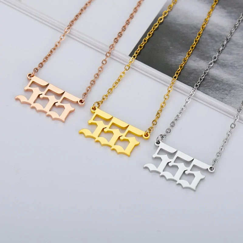 Stainless Steel Chain Chocker Pendant Necklace