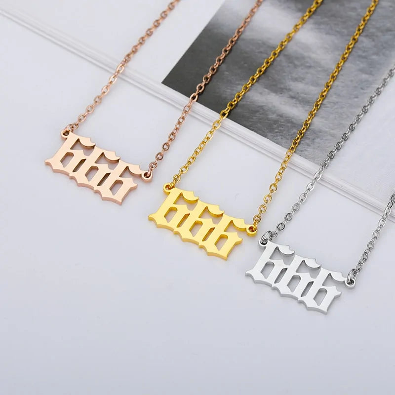 Stainless Steel Chain Chocker Pendant Necklace