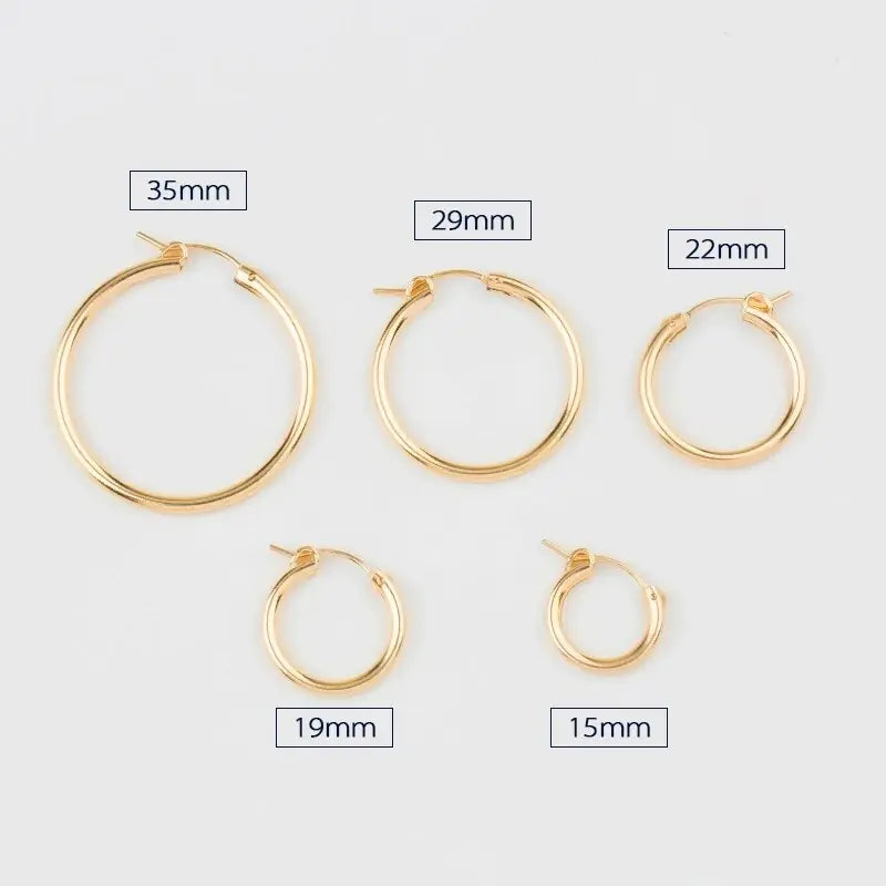 Gold Hoop Earrings