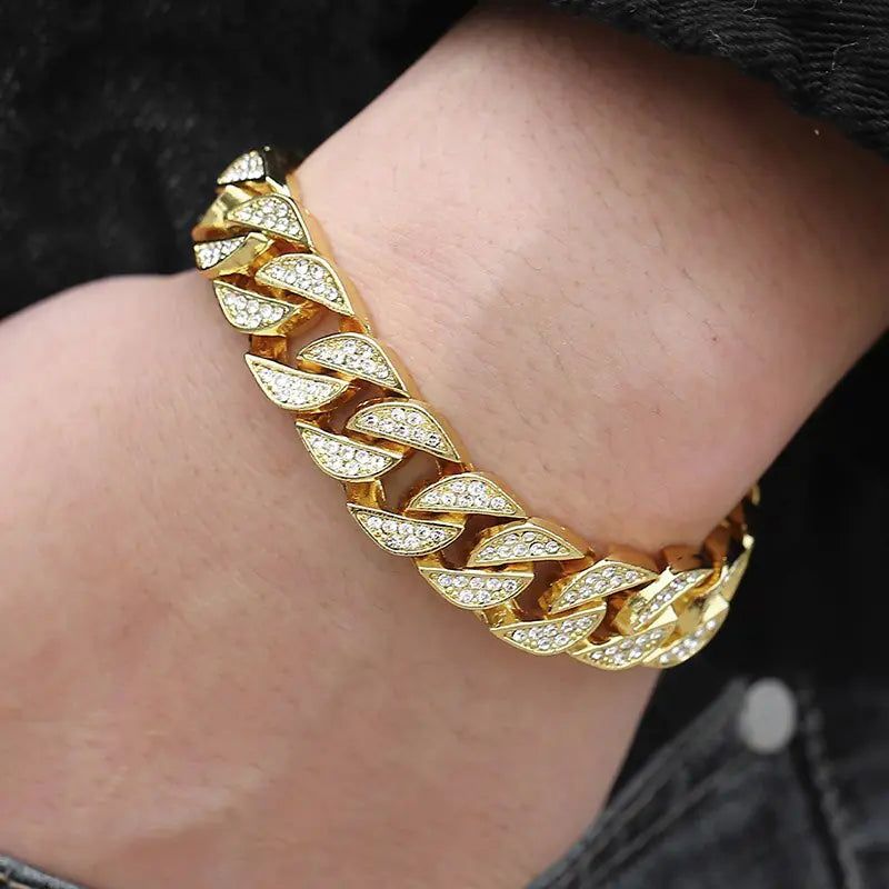 Hip Hop Cuban Link Chain Bracelet